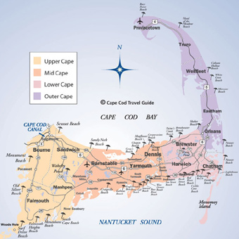 Cape Cod Beach Map
