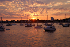 sunset provincetown harbor